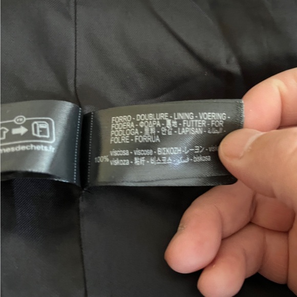 NWT - Zara ZW Collection x Manteco 100% Italian Wool Striped Long Coat - Size M - Picture 15 of 16